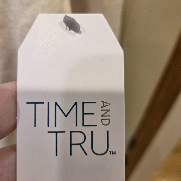 Oatmeal Heather Henley Pullover New Women's XL 16-18 Casual Outdoor Fall Winter - Picture 7 of 8